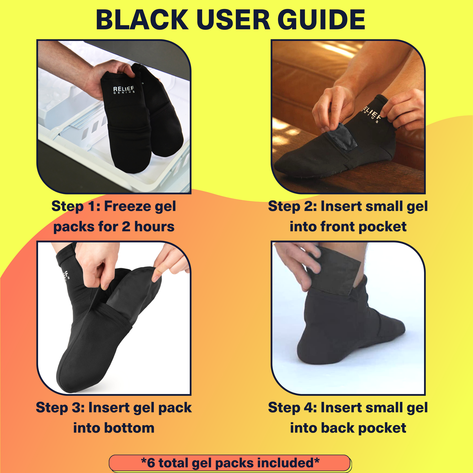 Black Cold Therapy Socks User Guide