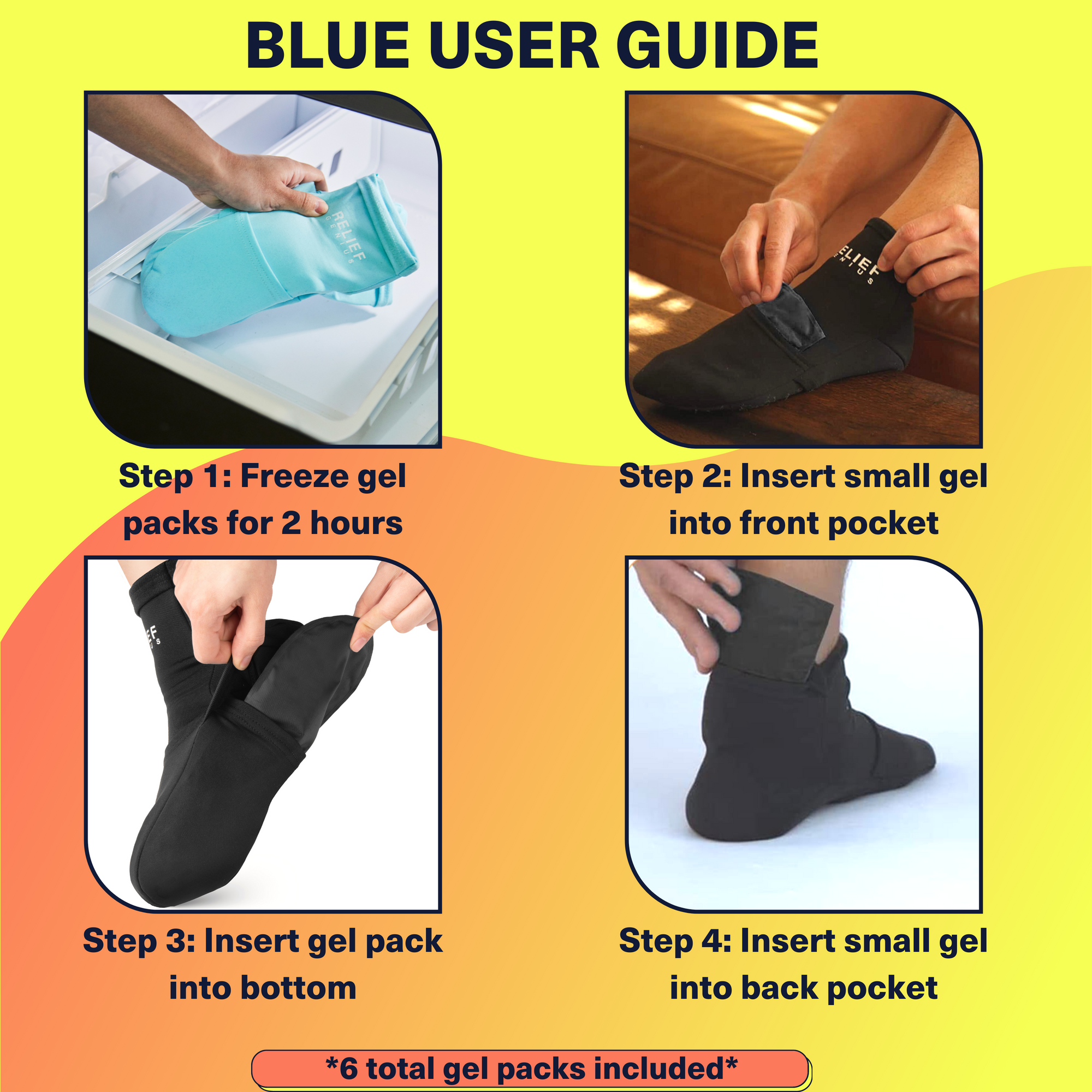 Blue Cold Therapy Socks User Guide